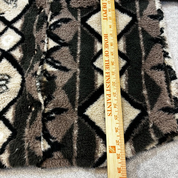 O’Neill Heath Geo Print High Pile Fleece Jacket Woman’s Sz Medium Oversized - Picture 5 of 11